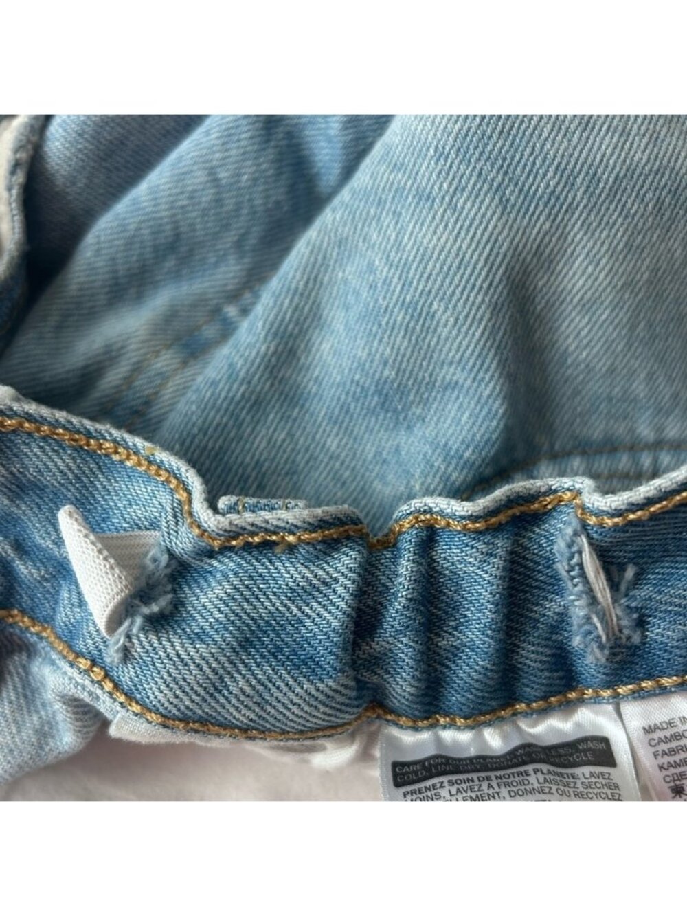 Denim shorts light wash - Picture 4 of 4